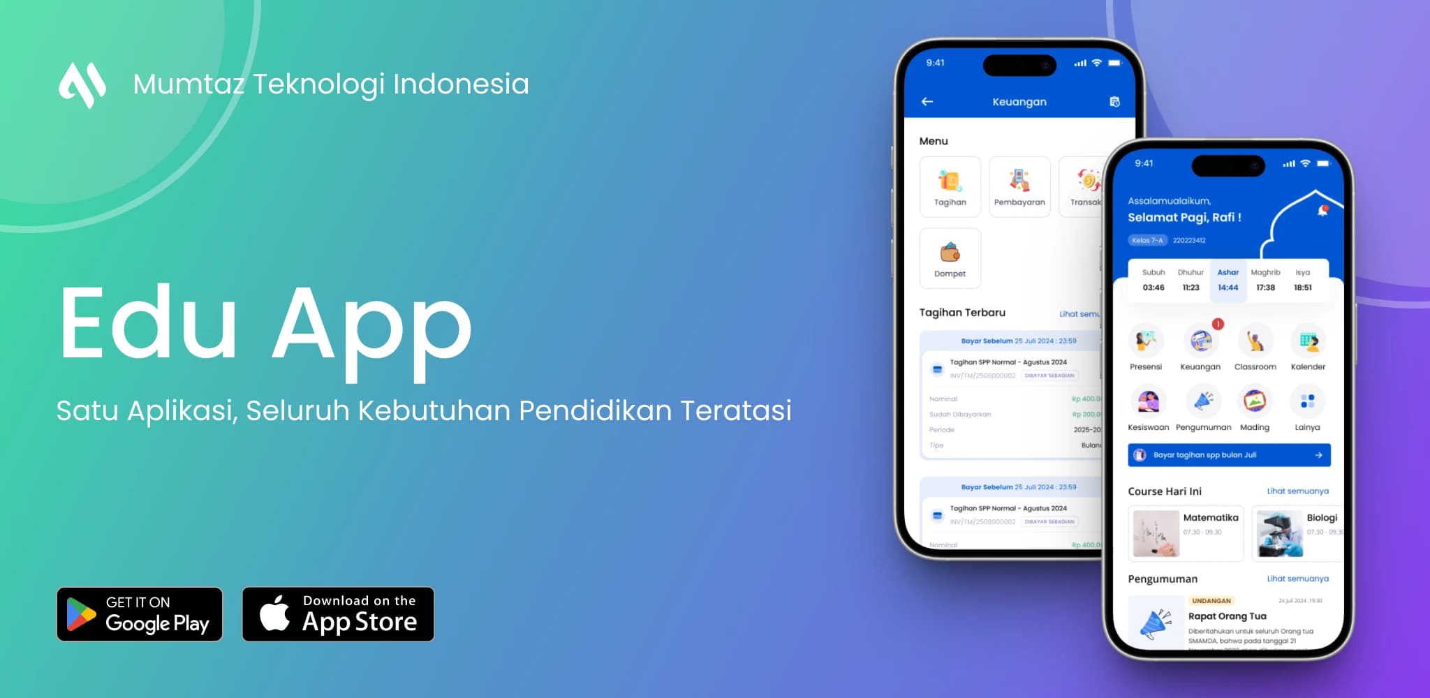 Screenshot Edu App